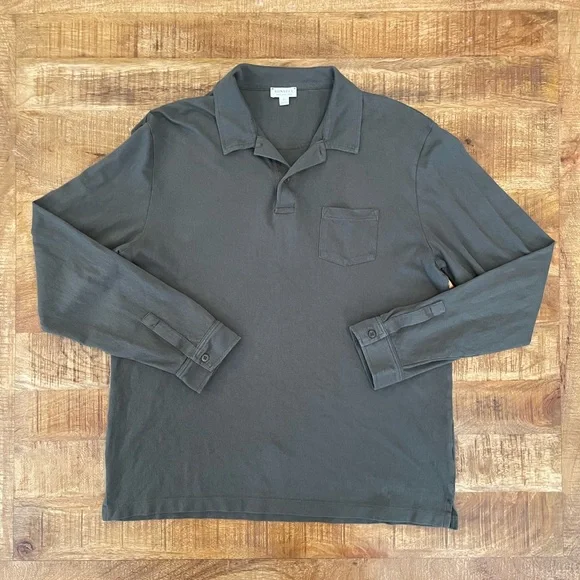 Sunspel Long Sleeve Riviera Polo Shirt - Picture 2 of 6